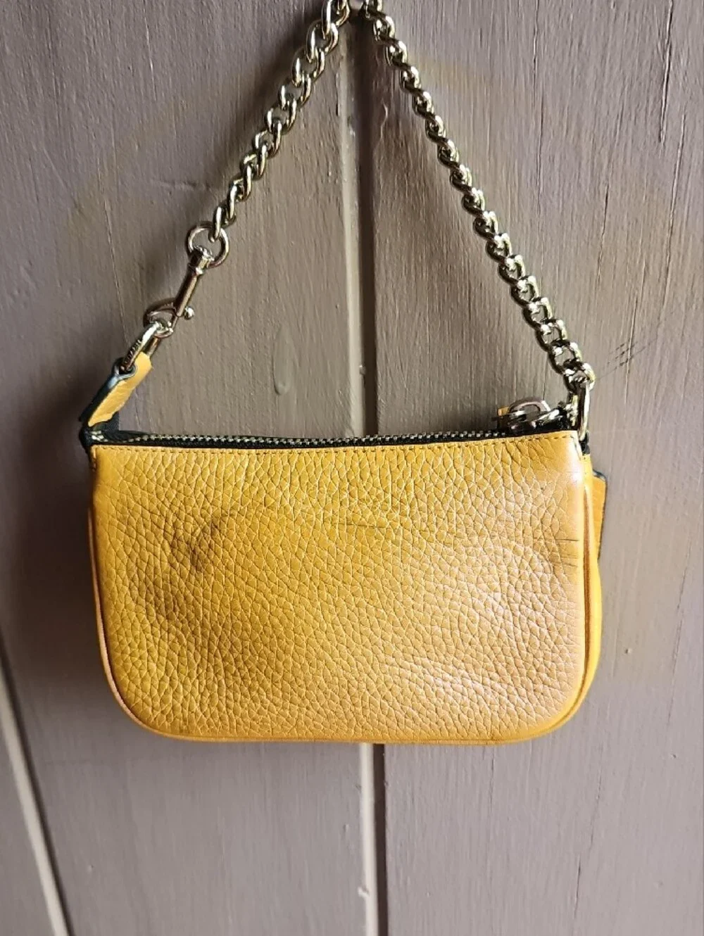 Coach Hologram Nolita 15 Pebbled Leather Wristlet